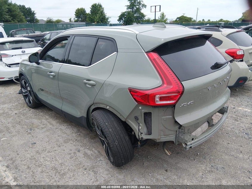 2023 Volvo Xc40 VIN YV4L12UN9P2003230 IAAI salvage auction — LEFT REAR, Salvage Title, sold $13,175 on 2026-08-03 (photo 3)