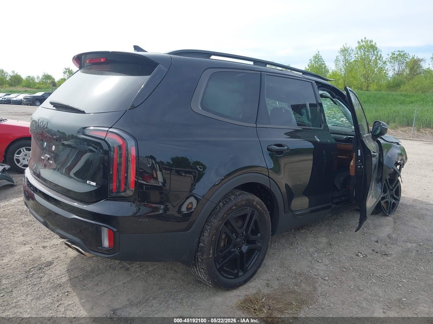 2025 Kia Telluride VIN 5XYP3DGCXSG592503 IAAI salvage auction — FRONT END, Mv-907A (New York), sold $6,475 on 2026-07-16 (photo 4)