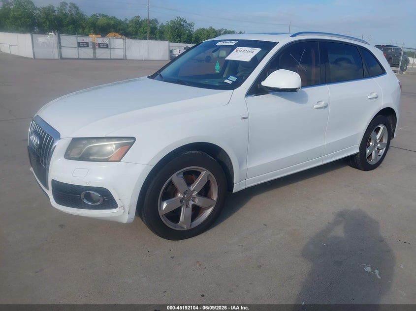 2012 Audi Q5 VIN WA1DKAFP5CA123307 IAAI salvage auction — REPOSSESSION, Salvage Title, sold $950 on 2026-07-10 (photo 2)