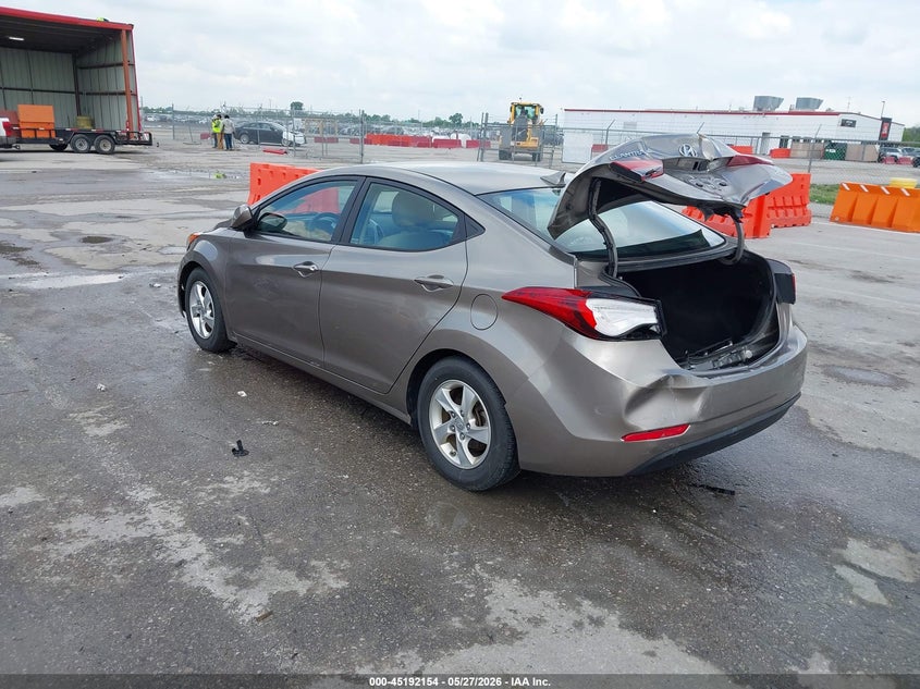 2015 Hyundai Elantra VIN 5NPDH4AE7FH566339 IAAI salvage auction — REAR END, Salvage Title, sold $1,400 on 2026-07-28 (photo 3)