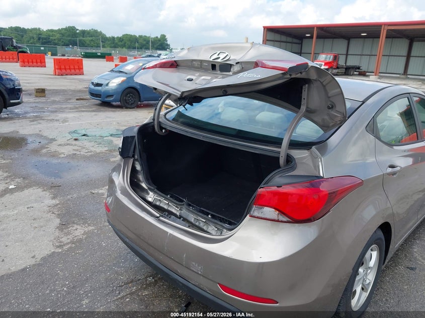 2015 Hyundai Elantra VIN 5NPDH4AE7FH566339 IAAI salvage auction — REAR END, Salvage Title, sold $1,400 on 2026-07-28 (photo 6)