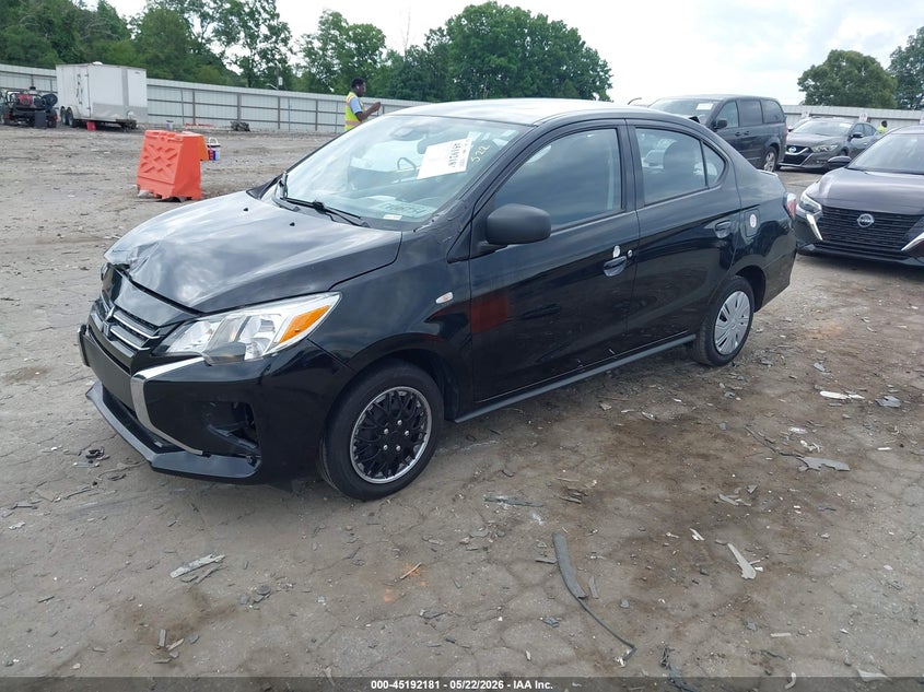 2023 Mitsubishi Mirage VIN ML32FUFJ4PHF01330 IAAI salvage auction — FRONT END, Salvage (Georgia), sold $2,100 on 2026-07-08 (photo 2)