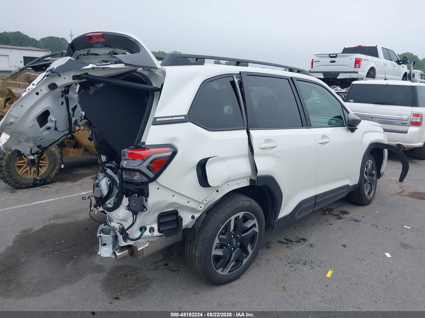 2025 Subaru Forester VIN JF2SLDRC1SH573077 IAAI salvage auction — FRONT & REAR, Junk Receipt (North Carolina), sold $4,300 on 2026-07-29 (photo 4)