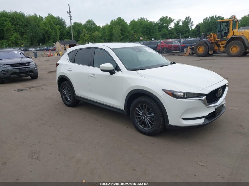 2021 Mazda Cx-5 VIN JM3KFBCM6M0366477 IAAI salvage auction — LEFT FRONT, Salvage (Connecticut), sold $9,700 on 2026-07-09 (photo 1)