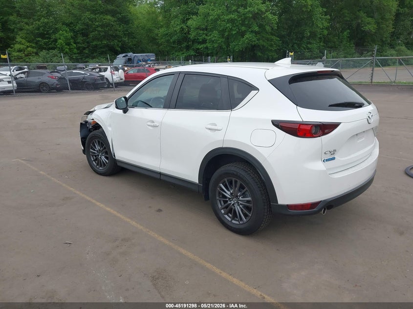 2021 Mazda Cx-5 VIN JM3KFBCM6M0366477 IAAI salvage auction — LEFT FRONT, Salvage (Connecticut), sold $9,700 on 2026-07-09 (photo 3)