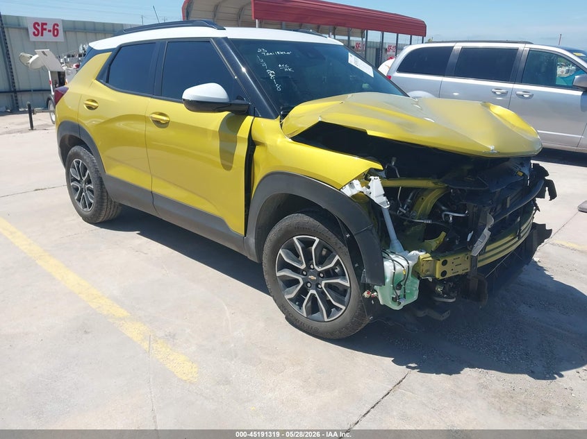 2023 Chevrolet Trailblazer VIN KL79MSSL2PB191396 IAAI salvage auction — LEFT FRONT, Salvage Title, sold $5,100 on 2026-07-29 (photo 1)