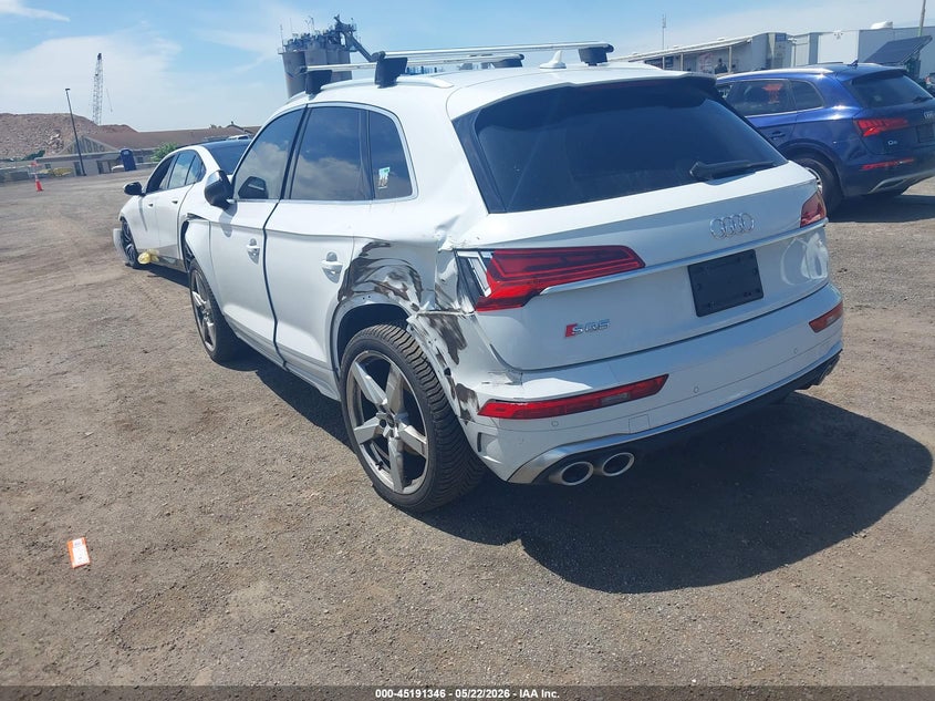2022 Audi Sq5 VIN WA1A4AFY3N2043975 IAAI salvage auction — FRONT & REAR, Mv-907A (New York), sold $6,600 on 2026-07-07 (photo 3)
