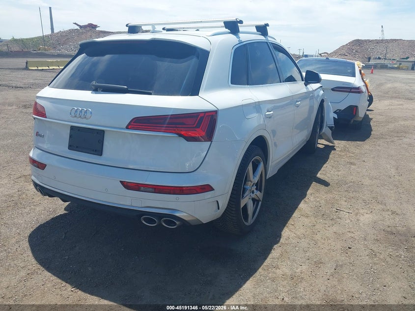 2022 Audi Sq5 VIN WA1A4AFY3N2043975 IAAI salvage auction — FRONT & REAR, Mv-907A (New York), sold $6,600 on 2026-07-07 (photo 4)
