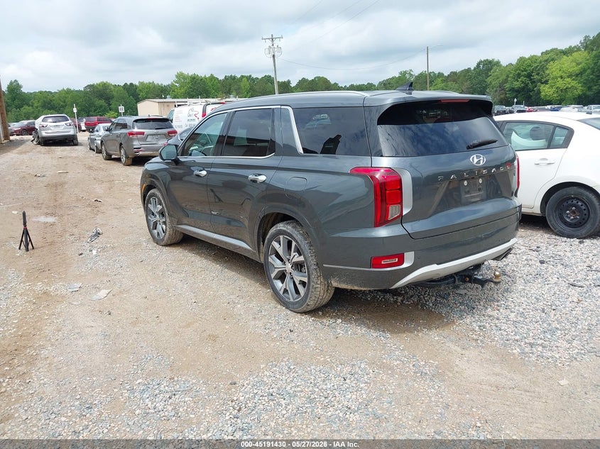 2021 Hyundai Palisade VIN KM8R54HE5MU237688 IAAI salvage auction — LEFT REAR, Salvage Title, sold $7,250 on 2026-07-20 (photo 3)