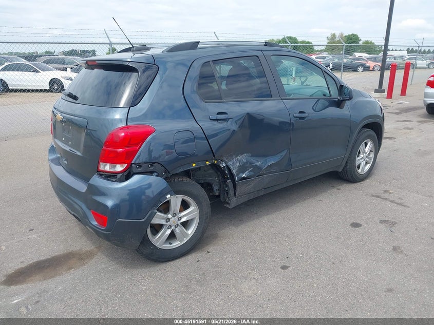 2021 Chevrolet Trax VIN KL7CJPSB5MB331987 IAAI salvage auction — RIGHT REAR, Salvage (Minnesota), sold $175 on 2026-07-29 (photo 4)