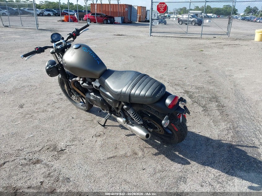 2022 Triumph motorcycle Street VIN SMTD31G71NTAX4443 IAAI salvage auction — SIDE, Rebuildable (Florida), sold $575 on 2026-07-08 (photo 3)