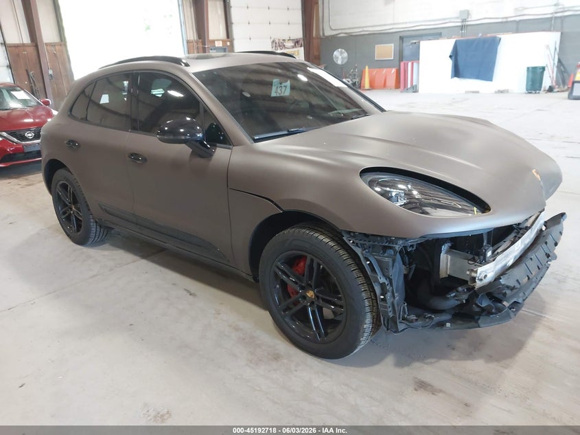 2024 Porsche Macan VIN WP1AA2A57RLB05457 IAAI salvage auction — FRONT END, Salvage Title, sold $17,400 on 2026-08-03 (photo 1)