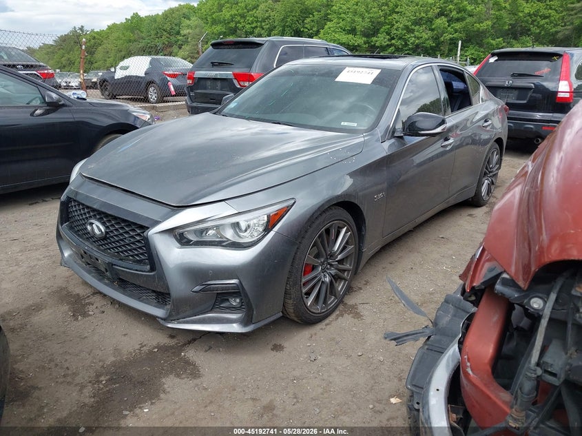 2018 Infiniti Q50 VIN JN1FV7AR4JM480378 IAAI salvage auction — ROOF, Salvage Title, sold $4,125 on 2026-07-28 (photo 2)