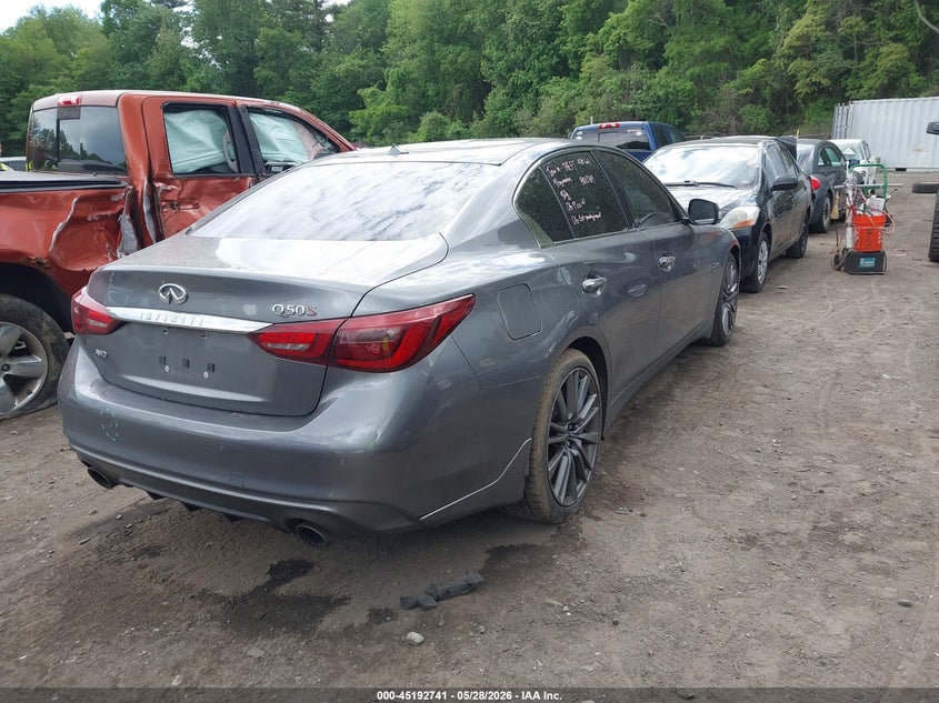 2018 Infiniti Q50 VIN JN1FV7AR4JM480378 IAAI salvage auction — ROOF, Salvage Title, sold $4,125 on 2026-07-28 (photo 4)