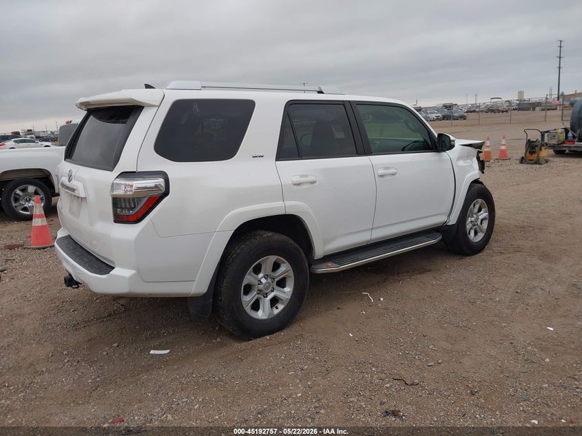 2015 Toyota 4runner VIN JTEZU5JRXF5089508 IAAI salvage auction — RIGHT FRONT, Salvage (Texas), sold $3,700 on 2026-07-29 (photo 4)