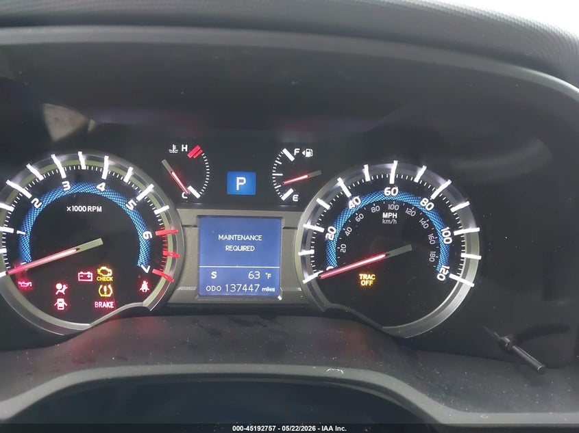 2015 Toyota 4runner VIN JTEZU5JRXF5089508 IAAI salvage auction — RIGHT FRONT, Salvage (Texas), sold $3,700 on 2026-07-29 (photo 7)