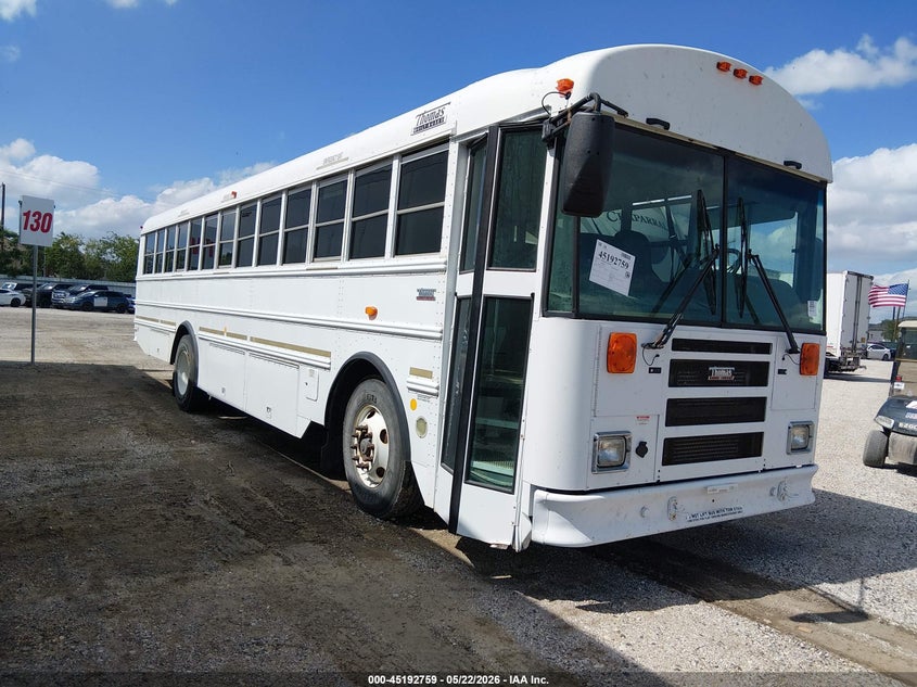 2013 Thomas Transit bus VIN 1T88S2E23D1155241 IAAI salvage auction — SIDE, Sf97 (Texas), sold $16,150 on 2026-07-07 (photo 2)