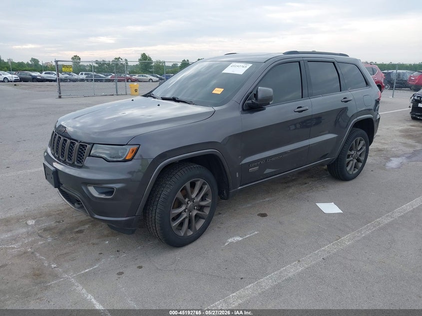 2016 Jeep Grand cherokee VIN 1C4RJFBGXGC471177 IAAI salvage auction — HAIL, Clear (Indiana), sold $2,850 on 2026-07-18 (photo 2)