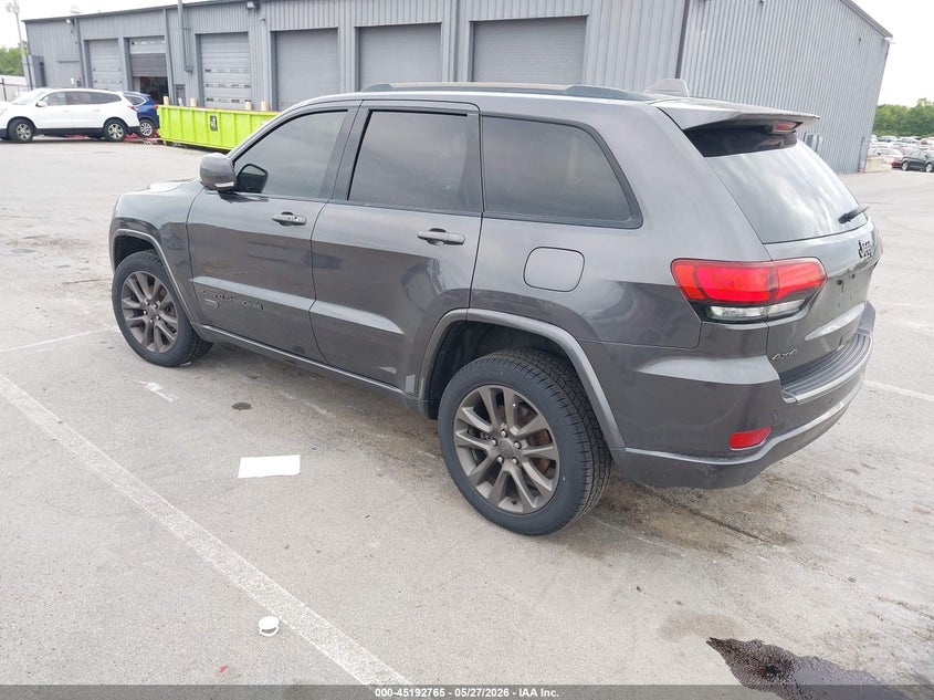 2016 Jeep Grand cherokee VIN 1C4RJFBGXGC471177 IAAI salvage auction — HAIL, Clear (Indiana), sold $2,850 on 2026-07-18 (photo 3)