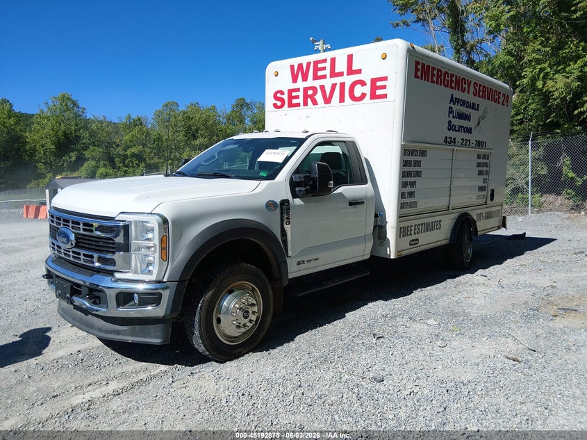 2024 Ford F550 VIN 1FDUF5HT0RDA25008 IAAI salvage auction — LEFT SIDE, Wait Title, sold $18,100 on 2026-09-08 (photo 2)