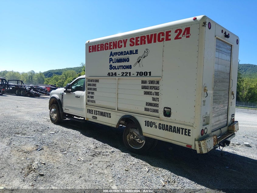 2024 Ford F550 VIN 1FDUF5HT0RDA25008 IAAI salvage auction — LEFT SIDE, Wait Title, sold $18,100 on 2026-09-08 (photo 3)