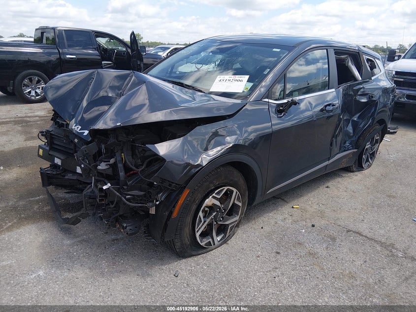 2023 Kia Sportage VIN KNDPU3AF9P7106603 IAAI salvage auction — FRONT END, Salvage (Louisiana), sold $1,700 on 2026-07-14 (photo 2)