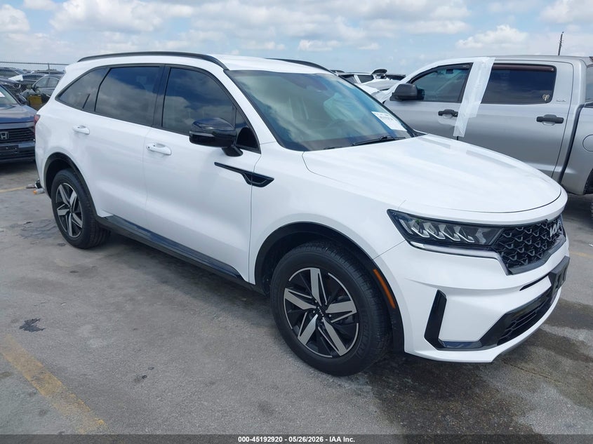 2023 Kia Sorento VIN 5XYRL4LC2PG228307 IAAI salvage auction — LEFT REAR, Salvage (Texas), sold $1,300 on 2026-07-23 (photo 1)