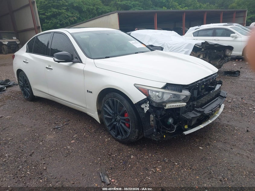 2018 Infiniti Q50 VIN JN1FV7AR0JM480684 IAAI salvage auction — FRONT END, Salvage (Alabama), sold $3,700 on 2026-07-15 (photo 1)