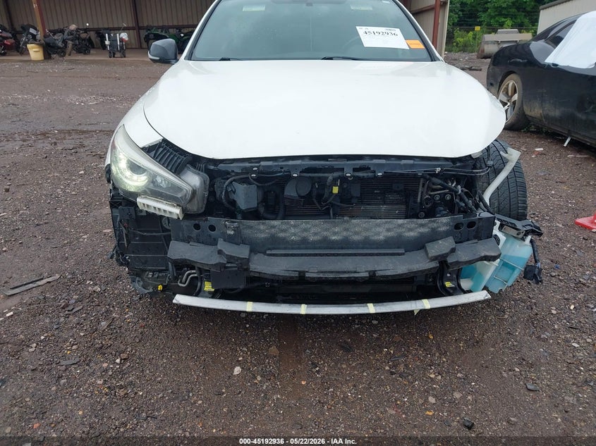 2018 Infiniti Q50 VIN JN1FV7AR0JM480684 IAAI salvage auction — FRONT END, Salvage (Alabama), sold $3,700 on 2026-07-15 (photo 6)