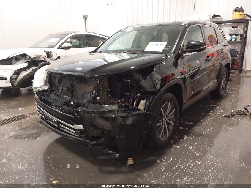 2019 Toyota Highlander VIN 5TDJZRFH9KS616890 IAAI salvage auction — FRONT END, Salvage (Nebraska), sold $12,100 on 2026-07-09 (photo 6)