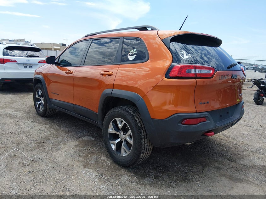 2014 Jeep Cherokee VIN 1C4PJMBSXEW251646 IAAI salvage auction — HAIL, Clear (Kansas), sold $3,700 on 2026-07-24 (photo 3)