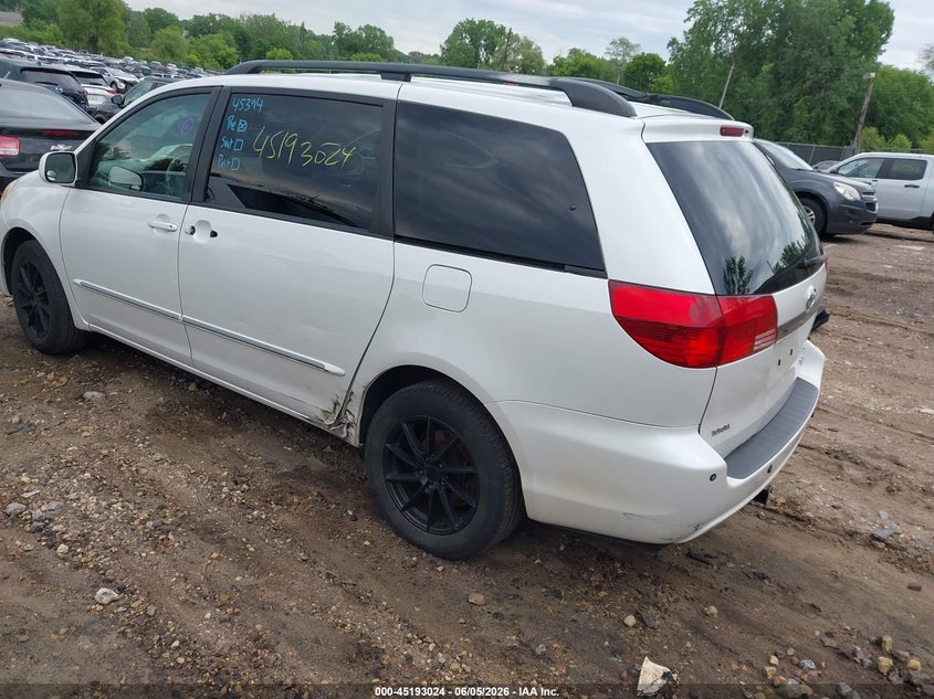 2004 Toyota Sienna VIN 5TDBA22C54S025391 IAAI salvage auction — LEFT SIDE, Prior Salvage (Minnesota), sold $25 on 2026-07-29 (photo 3)