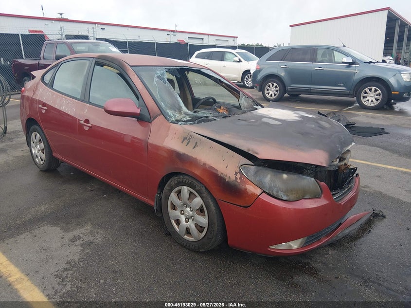 2008 Hyundai Elantra VIN KMHDU46DX8U312897 IAAI salvage auction — ENGINE BURN, Salvage Non-Reb (South Carolina), sold $275 on 2026-07-08 (photo 1)