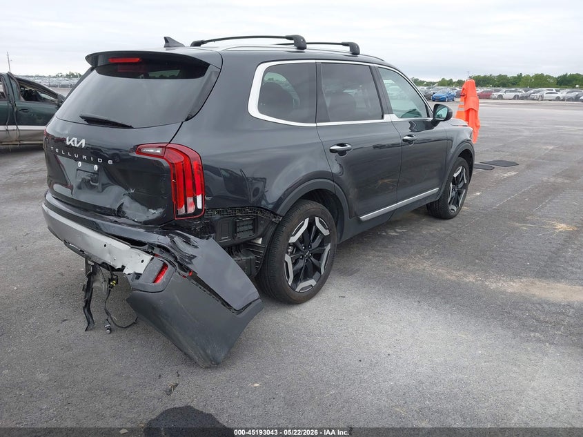 2025 Kia Telluride VIN 5XYP64GC4SG647471 IAAI salvage auction — REAR END, Salvage (Illinois), sold $15,700 on 2026-07-31 (photo 4)