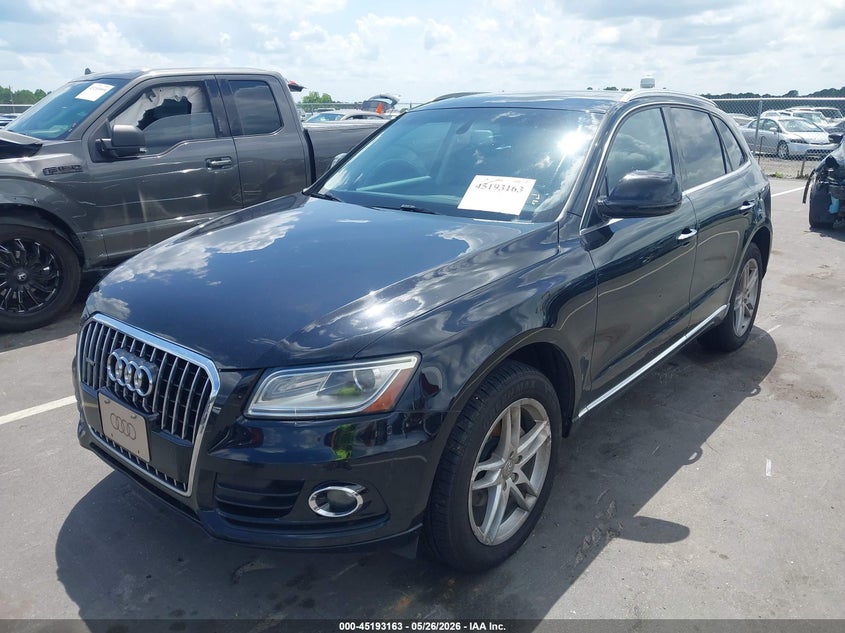 2017 Audi Q5 VIN WA1C2AFP1HA078210 IAAI salvage auction — UNDERCARRIAGE, Salvage Title, sold $2,850 on 2026-07-15 (photo 2)