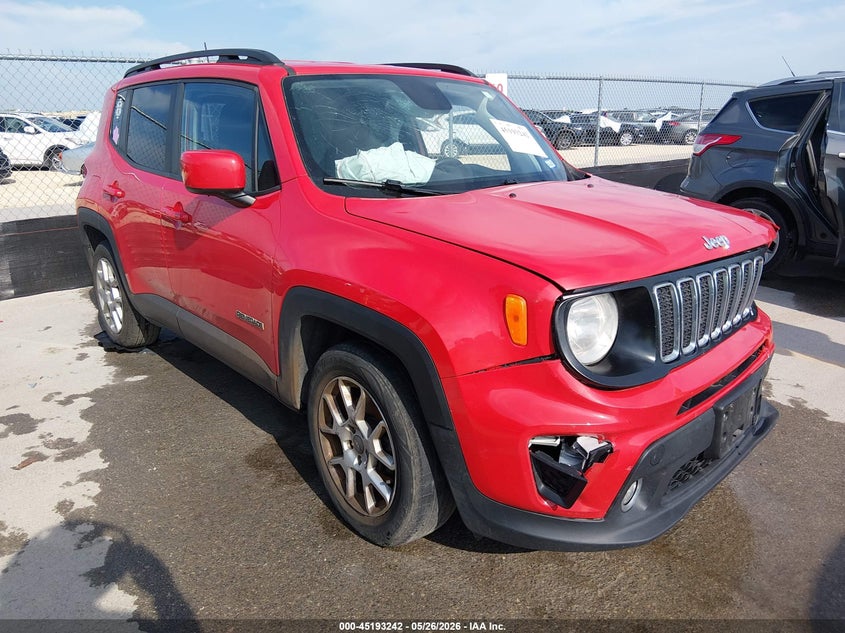 2019 Jeep Renegade VIN ZACNJABB0KPJ99052 IAAI salvage auction — FRONT END, Salvage (Texas), sold $25 on 2026-07-30 (photo 1)