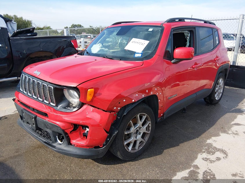 2019 Jeep Renegade VIN ZACNJABB0KPJ99052 IAAI salvage auction — FRONT END, Salvage (Texas), sold $25 on 2026-07-30 (photo 2)