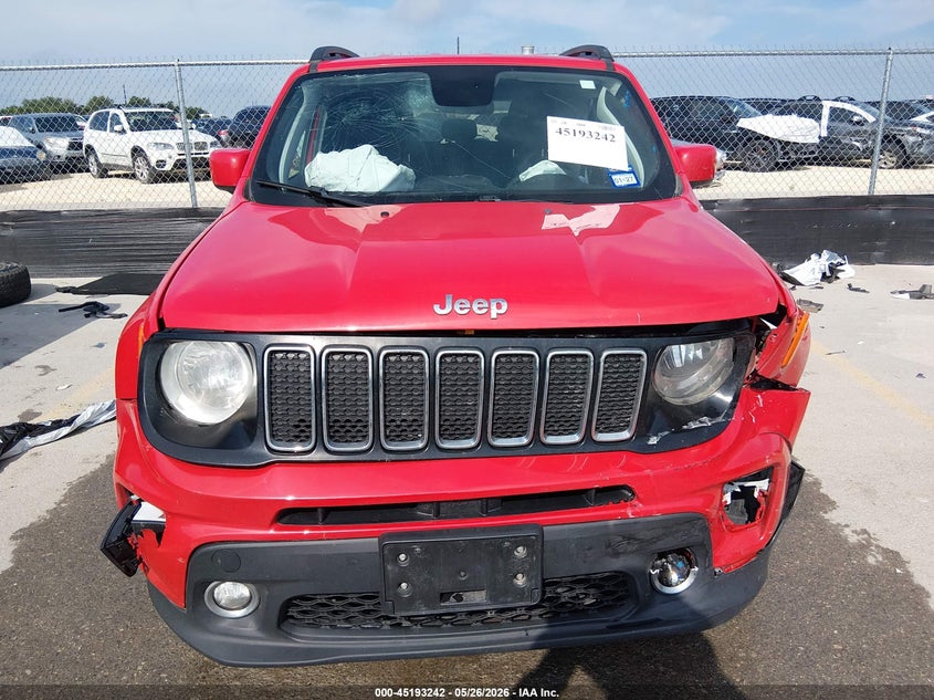 2019 Jeep Renegade VIN ZACNJABB0KPJ99052 IAAI salvage auction — FRONT END, Salvage (Texas), sold $25 on 2026-07-30 (photo 6)