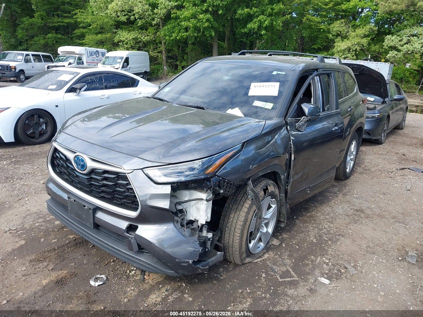 2023 Toyota Highlander VIN 5TDBBRCH1PS108840 IAAI salvage auction — FRONT END, Mv-907A (New York), sold $14,050 on 2026-07-07 (photo 2)