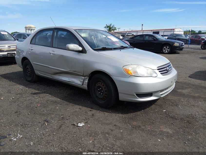 2003 Toyota Corolla VIN 2T1BR38E63C079068 IAAI salvage auction — SIDE, Salvage (New Jersey), sold $675 on 2026-07-10 (photo 1)