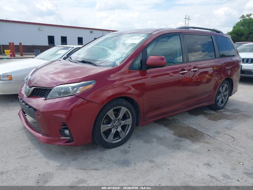 2019 Toyota Sienna VIN 5TDXZ3DC2KS985198 IAAI salvage auction — FRONT END, Salvage Title, sold $4,150 on 2026-07-17 (photo 2)