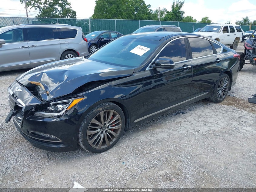 2015 Hyundai Genesis VIN KMHGN4JF6FU041837 IAAI salvage auction — FRONT END, Salvage (Kentucky), sold $25 on 2026-07-29 (photo 2)