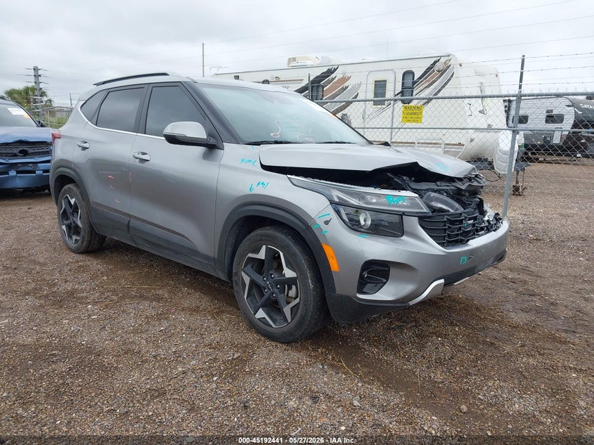 2024 Kia Seltos VIN KNDER2AAXR7479966 IAAI salvage auction — FRONT END, Salvage Title, sold $6,900 on 2026-07-21 (photo 1)