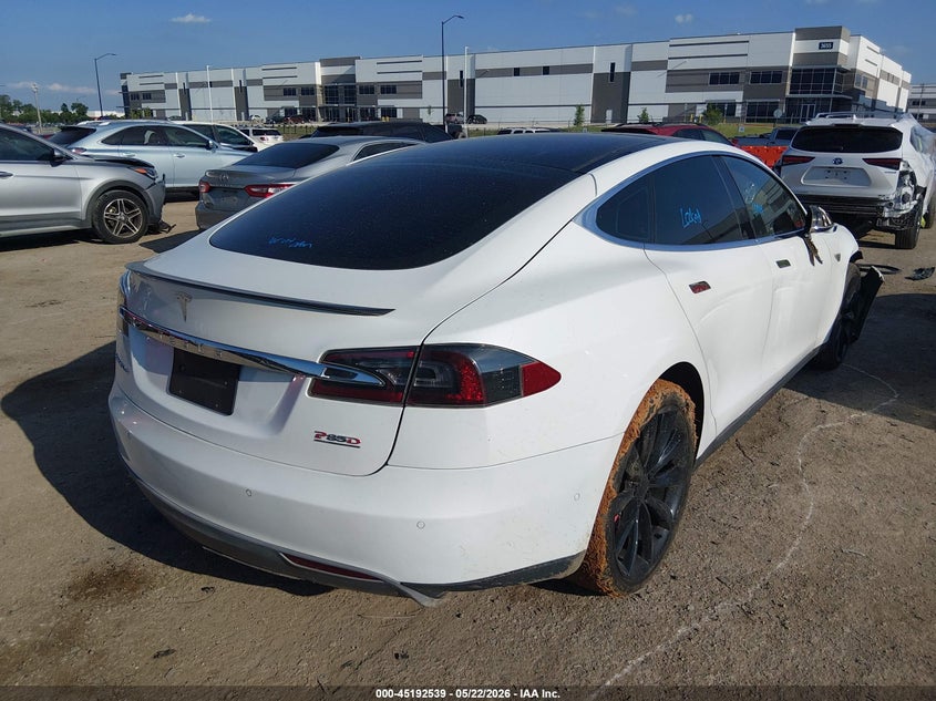 2014 Tesla Model s VIN 5YJSA1H25EFP67403 IAAI salvage auction — RIGHT FRONT, Original (Texas), sold $2,350 on 2026-07-09 (photo 4)