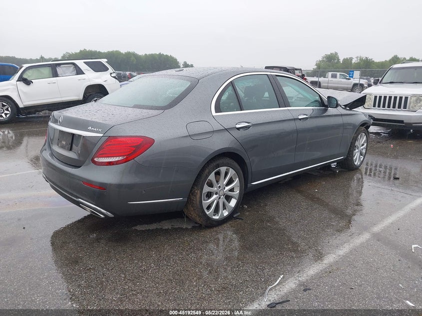 2017 Mercedes-benz E-klasse VIN WDDZF4KB7HA137461 IAAI salvage auction — FRONT END, Clear (Indiana), sold $2,700 on 2026-07-09 (photo 4)
