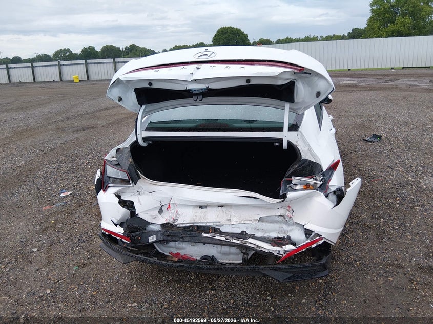 2023 Hyundai Elantra VIN 5NPLL4AG4PH110490 IAAI salvage auction — REAR END, Salvage Title, sold $4,600 on 2026-07-15 (photo 6)