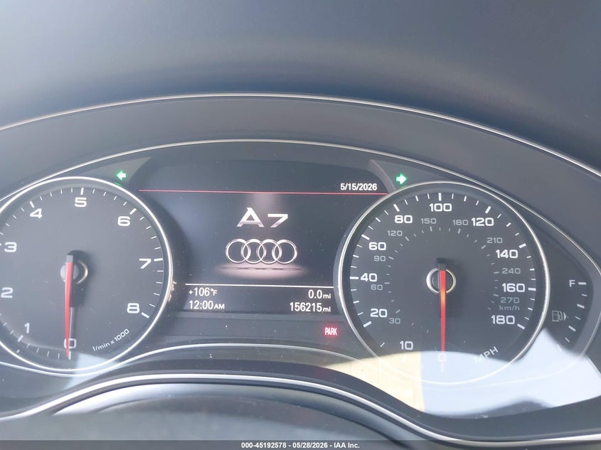 2012 Audi A7 VIN WAU2GAFC5CN113605 IAAI salvage auction — RIGHT SIDE, Salvage Title, sold $1,300 on 2026-07-29 (photo 7)