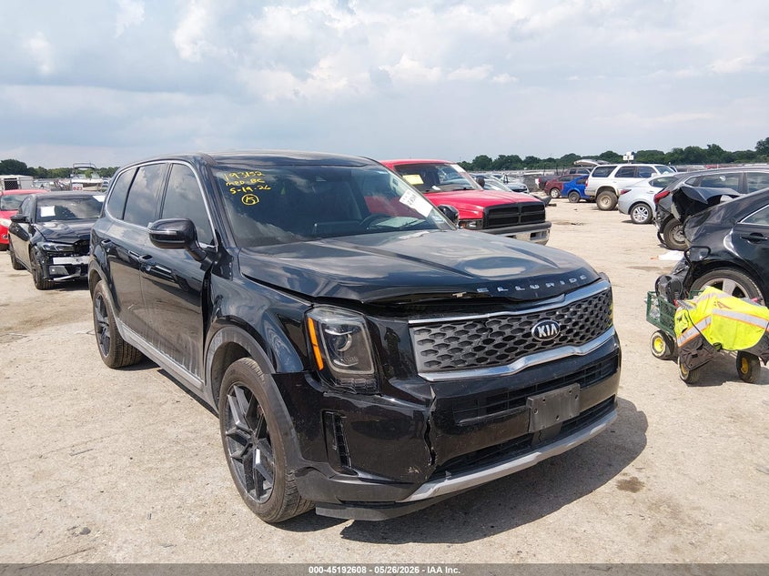 2021 Kia Telluride VIN 5XYP24HC3MG099377 IAAI salvage auction — FRONT END, Original (Texas), sold $5,350 on 2026-07-14 (photo 1)