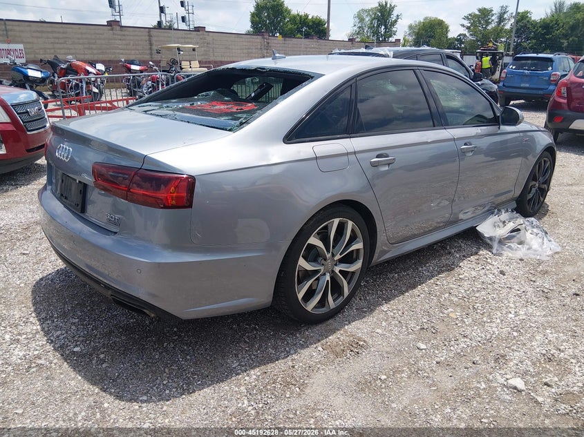 2016 Audi A6 VIN WAUHGAFC6GN014730 IAAI salvage auction — HAIL, Salvage Title, sold $1,150 on 2026-07-20 (photo 4)