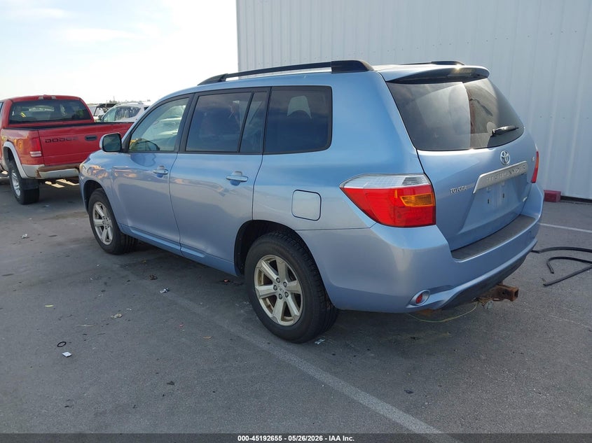 2008 Toyota Highlander VIN JTEES41AX82040421 IAAI salvage auction — FRONT END, Certificate Of Title (Nebraska), sold $1,200 on 2026-07-09 (photo 3)